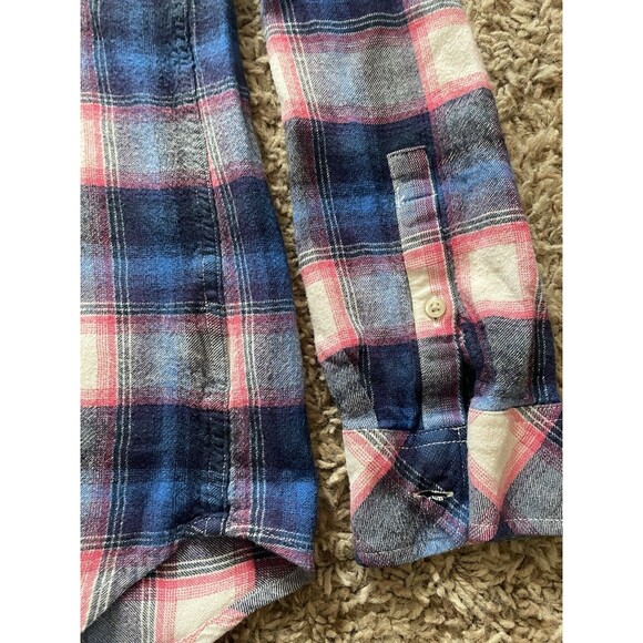 Gap + Pendleton Flannel Shirt, Blue And Pink Flannel, SUPER SOFT, Women’s Size M - Picture 4 of 8
